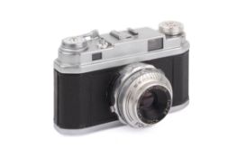 An OPL Foca Sport II 35mm Rangefinder Camera. Serial number 817.652. With a Foca 45mm f2.