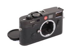 A Leica M7 0.72 'Betriebsk' 35mm Rangefinder Camera Body. Black, 2002. Serial number 2887330.