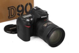 A Nikon D90 Digital SLR Camera. With an AF-S Nikkor 18-200mm f3.5-5.6 G ED GX lens.