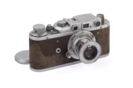 A FED 1c 'Trudkommuna' 35mm Rangefinder Camera. Chrome. c.1937. Serial number 58712.