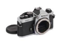A Nikon FM2N 35mm SLR Camera Body. Chrome. Serial number 8598024. Untested.