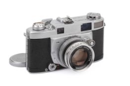 A Minolta Super A 35mm Rangefinder Camera. Serial number 111389.