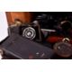 Box of assorted film cameras and accessories. Including a mahogany cased, folding, etc. - Image 2 of 3