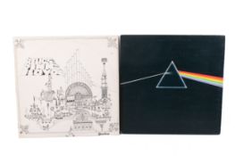 Two assorted Pink Floyd LP vinyl records.