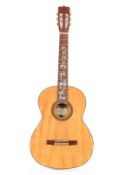 An Ozark six string acoustic guitar model CFE-N. Measurments body 48.5cm, total 100.