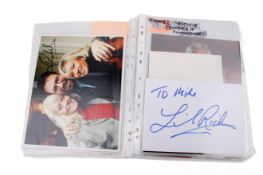 A catalogued collection of assorted musicians autographs and ephemera - 'Music R-S'.