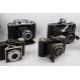 A collection of eight assorted vintage folding bellows film cameras. - Image 3 of 4