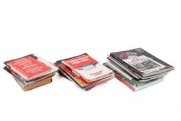 A collection of approximately 150 Manchester United football programmes.