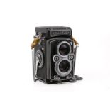 A vintage Rolleiflex TLR medium format film camera. S/n 1429095 with Carl ZeissTessar 1:3.