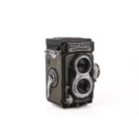 A vintage Rolleiflex TLR medium format film camera. S/n 2109053 with Carl ZeissTessar 1:3.