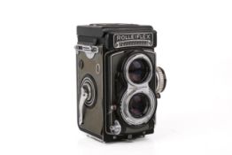 A vintage Rolleiflex TLR medium format film camera. S/n 2109053 with Carl ZeissTessar 1:3.