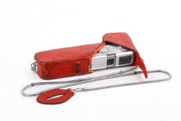A Minox sub-miniature film camera. Complan 1:3.