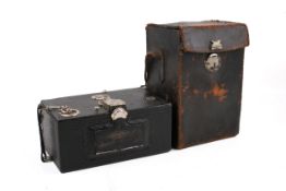 Circa 1914 Kodak Panoram No.1 Model D camera, s/n 21631, cased.