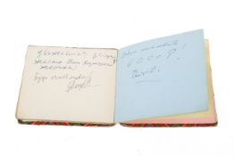 An early 1960s autograph book including the Beatles and Rolling Stones and others.