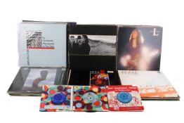 A collection of assorted vinyl LP records, mostly 1970s and 80s.
