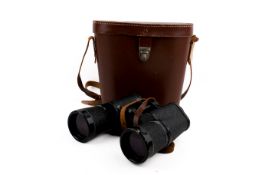 A pair of vintage USSR 7x50 binoculars in case.