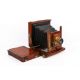 Victorian/Edwardian mahogany and brass field plate camera labelled Thorton Pickard. - Image 1 of 3