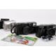 A group of six assorted compact cameras with accessories. - Image 3 of 4