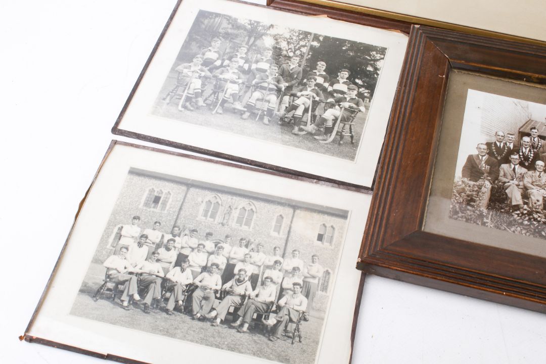A collection of assorted vintage photographs, mostly group shots. - Image 4 of 4