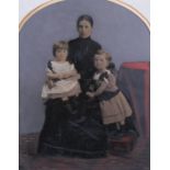 Victorian hand coloured photograph frames