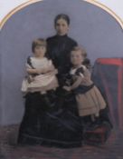 Victorian hand coloured photograph frames