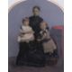 Victorian hand coloured photograph frames - Image 1 of 3