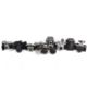 A collection of eight assorted vintage film cameras plus three spare lenses. - Image 1 of 4