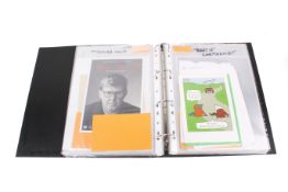 A catalogued collection of assorted autographs - musicians, actors and entertainers - 'MALE A-C',