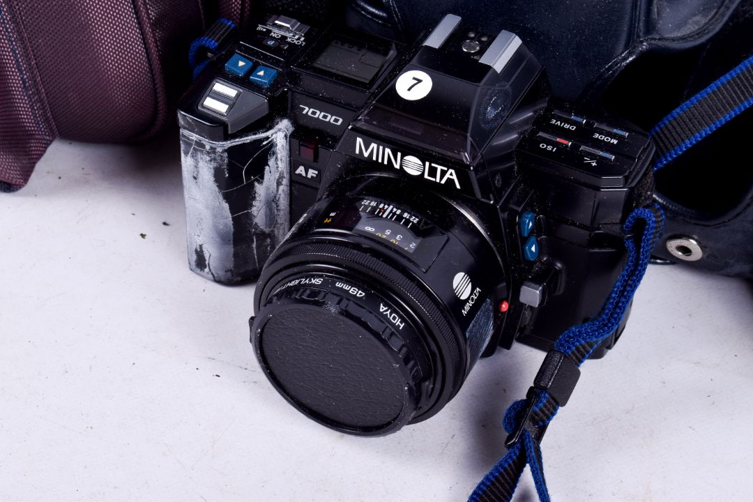 Minolta 7000AF 35mm film camera with 50mm lens, 35-105mm lens, - Image 2 of 2
