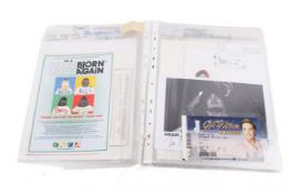 A catalogued collection of assorted musicians autographs and related ephemera - 'Music A-B, etc.