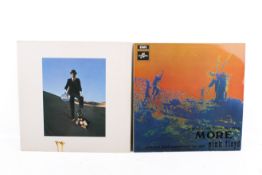 Two Pink Floyd LP vinyl records.