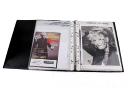 A catalogued collection of assorted musicians autographs and related ephemera - 'Music C-D'.