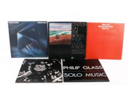Philip Glass - four assorted LP vinyl records.