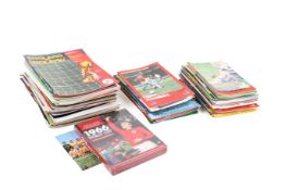 A collection of approximately 157 assorted England football programmes.