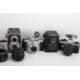 A collection of eight assorted vintage film cameras plus three spare lenses. - Image 4 of 4