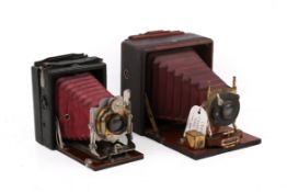 Two assorted vintage plate cameras.