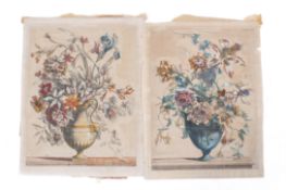 Two 19th century hand coloured engravings after Jean-Baptiste Monnoyer.