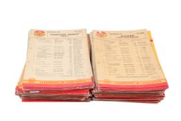 Shell car lubrication charts. 1950's onwards approximately 200.