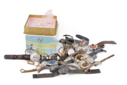 A small group of wristwatches.