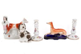Five porcelain models.
