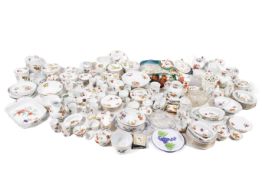 A large quantity of assorted Royal Worcester Evesham pattern tableware and matching linen.