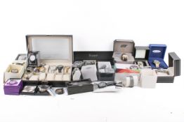 A quantity of gentlemen's wristwatches, some boxed.