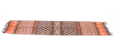 A vintage Indonesian Sumba Hinggi ikat textile runner.