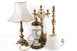 Four items of lighting.