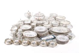 A Wedgewood 'Kutani Crane' pattern extensive tea and dinner service, mostly for eight.