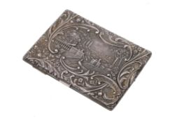 An early 20th century silver cased aide memoire.