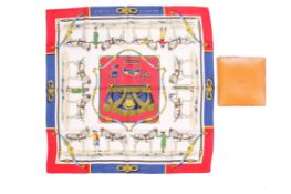 A vintage Hermes silk scarf.