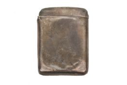 A late Victorian silver card or cigarette case.