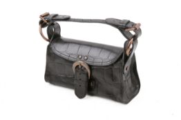 A vintage Mulberry 'Pasadena' black Kenya leather handbag.