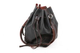A TOD'S black leather bucket bag.
